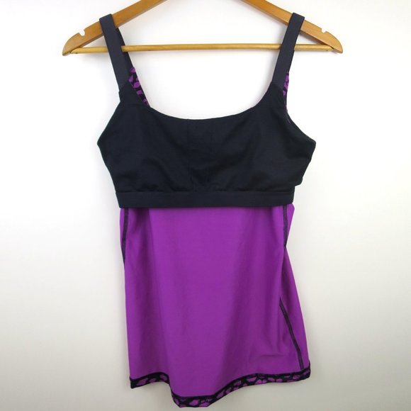 Lululemon Barre None Tank Purple Cheetah Print 6 - Picture 9 of 11